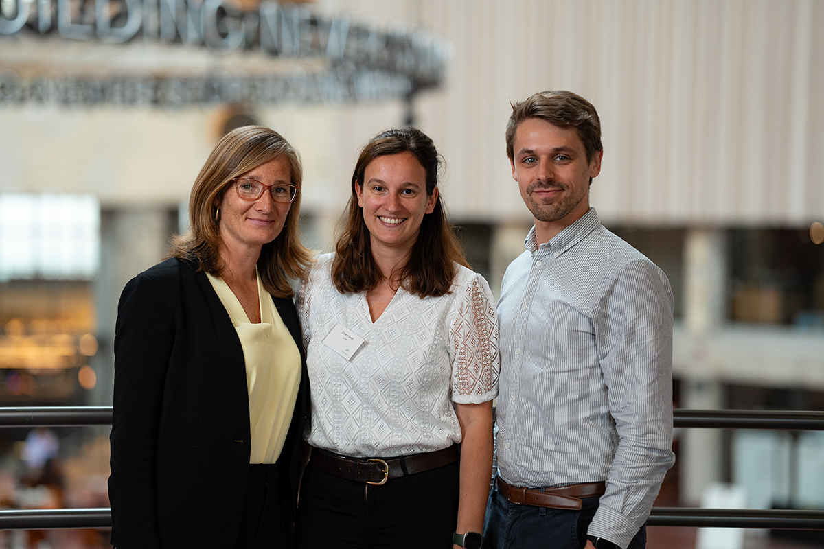 Maaike Perneel, Chiara Guidi and Wouter Demeester, co-founders of B-COS.
